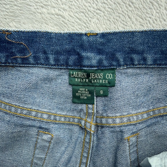 Lauren Ralph Lauren Straight Leg Jeans Womens Blue 8 Denim Cotton Streetwear - Picture 5 of 8